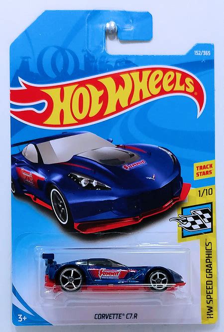 Hot Wheels – ’55 Corvette (FKB19) – Blue – Crazy 4 Diecasts