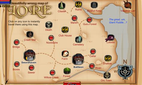 Map of Lore - The AdventureQuest Worlds Wiki - Armor, weapons, guides ...