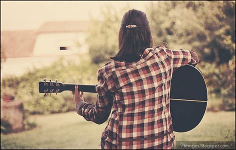 Sad, alone, girl, playing, guitar, lonely