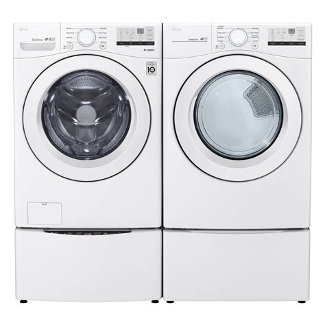 Shop LG Ultra-Large Capacity HE Stackable White Washer & Dryer Set at Lowes.com