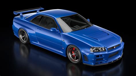 Nissan gt-r r34 v-spec 3D model - TurboSquid 1582669