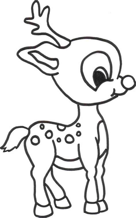 Free Printable Reindeer Coloring Pages For Kids