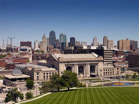 HD wallpaper: aerial photograph of buildings in city, kansas city ...