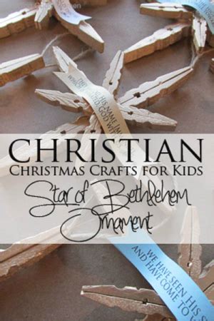 Christmas Star of Bethlehem Ornament (DIY Clothespin Craft)