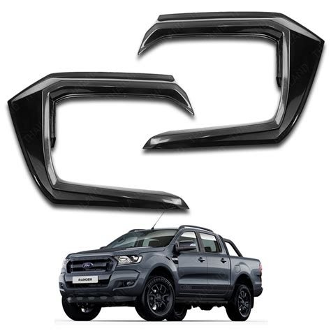 Front Side Bumper Guard Cover Wildtrak Black 2 Pc Fit Ford Ranger T6 2015 - 2017 | eBay