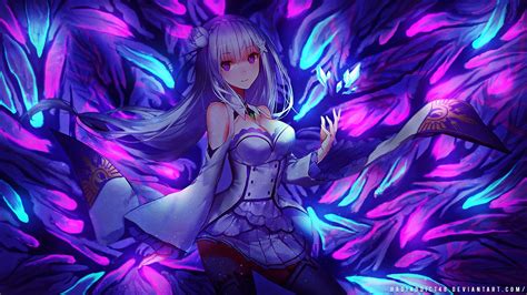 Emilia Re Zero Wallpaper Cute - bmp-wenis