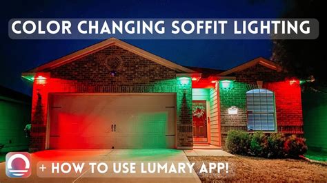 Lumary Color Changing Soffit Lighting | Lumary App Setup - YouTube