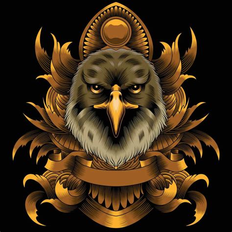 Eagle head vector illustration 27477675 Vector Art at Vecteezy