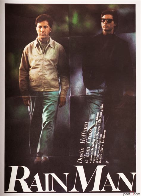 Rain Man Movie Poster, Vintage 1980s Poster Design