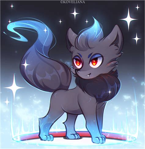 Shiny Zorua by Koveliana on DeviantArt