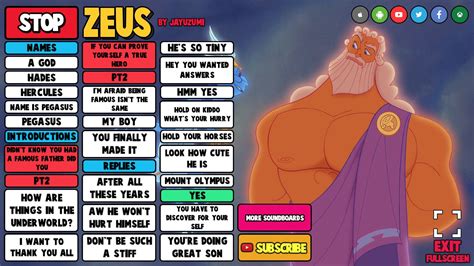 ZEUS ADDED — Find your perfect soundboard - Memes, cartoons and ...