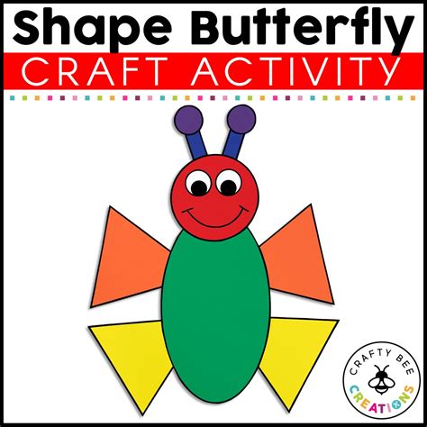 Shape Animal Craft | Butterfly Craft | Shape Activities | 2D Shapes ...