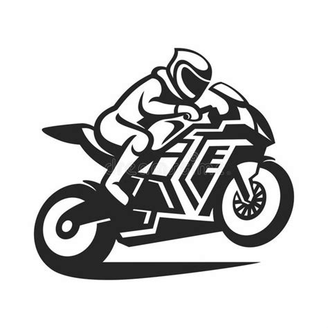 Illustration about Illustrator vector clipart of racing rider motorcycle speed race silhouette ...