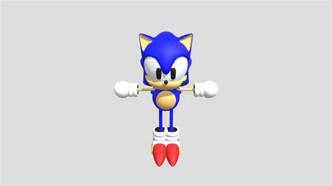 Classic Sonic - Download Free 3D model by tochithesonicfan1009 [49ba542 ...