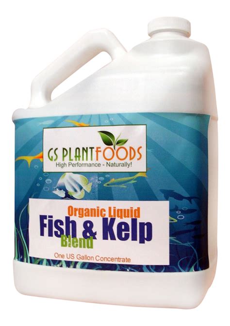 Fish & Kelp Liquid Blend Organic Natural Plant Fertilizer, Sea Kelp Plant Fertilizer Soil ...