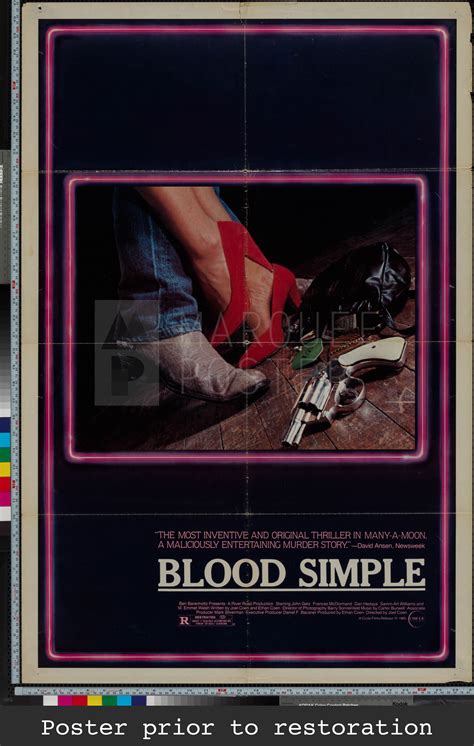 Marquee Poster | Blood Simple 1984 US 1-sheet