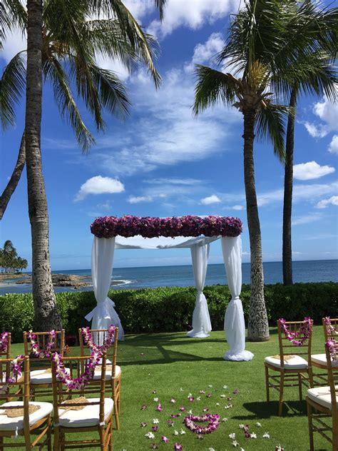 The Point at Paradise Cove on Oahu. Wedding planned by Hawaii Weddings by Tori Rogers www ...