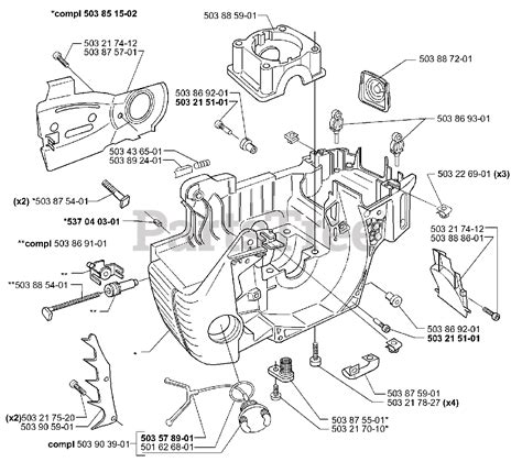 Husqvarna 450 Chainsaw Parts Diagram