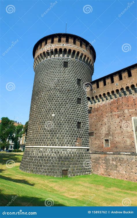 Sforza s Castle stock photo. Image of emanuele, building - 15893762