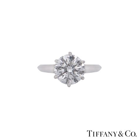 Tiffany & Co. Platinum Diamond Setting Ring 2.17ct H/VS1 | Rich Diamonds