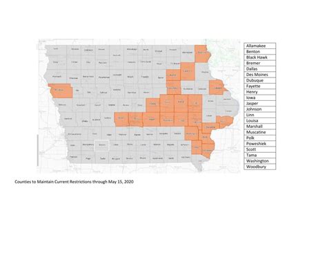 UPDATE: Governor loosens COVID-19 restrictions to many Iowa counties