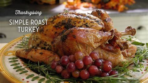 Simple Roast Turkey with Fresh Herbs Recipe - Paula Deen | Recipe | Roasted turkey, Fresh herb ...