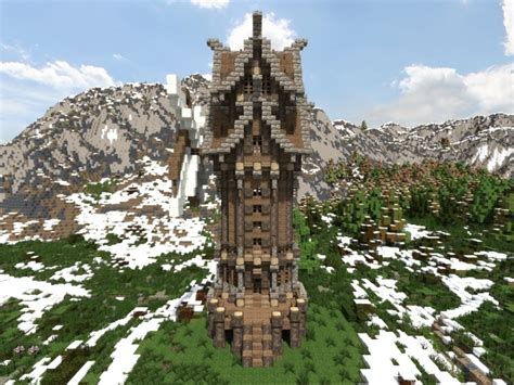 Nordic - Medieval Windmill Minecraft Project