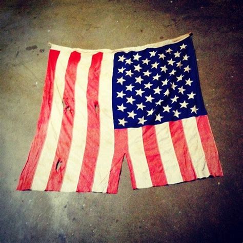 Old American Tattered Flag