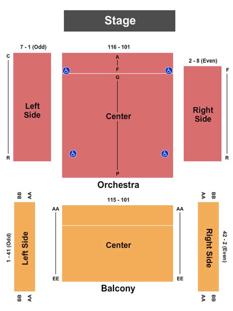 Clayton Opera House - Endstage Seating Chart | Cheapo Ticketing