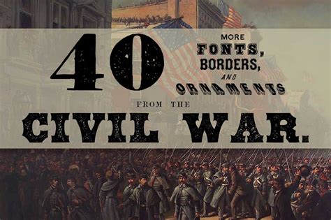 40 Fonts from the Civil War Era | Display Fonts ~ Creative Market