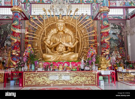 A Grand Chinese Shrine or Temple in Chonburi near Bangkok "Naja" Shrine ...