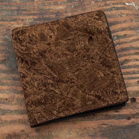 Brown Hippo Skin Billfold Hipster Leather Wallet – Yoder Leather Company