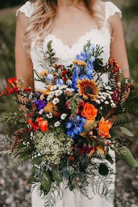 50 Amazing Spring Wedding Bouquets Ideas To Try Right Now in 2020 | Wildflower wedding bouquet ...