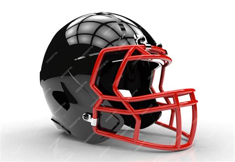 Premium Photo | Black american football helmet