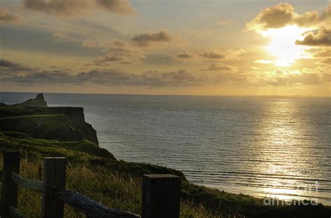 Sunset at Rhossili Bay Photograph by Perry Rodriguez - Fine Art America