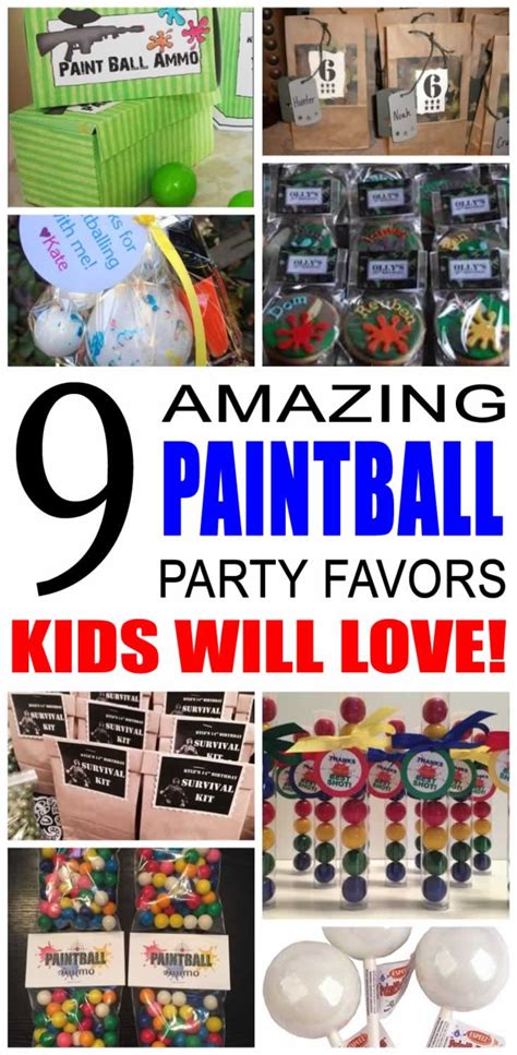 Paintball Party Favor Ideas