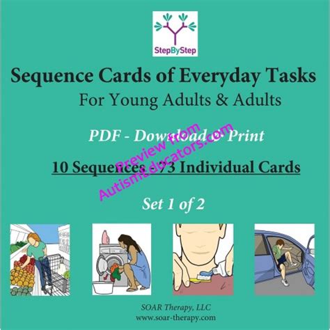 Best printable sequencing cards for adults | Kuhn Blog