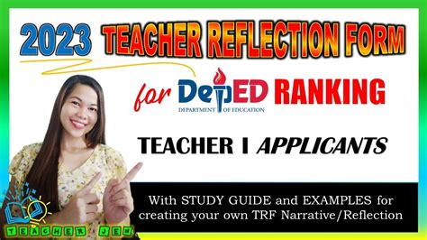 Teacher Reflection Form DepEd Teacher Hiring, 48% OFF