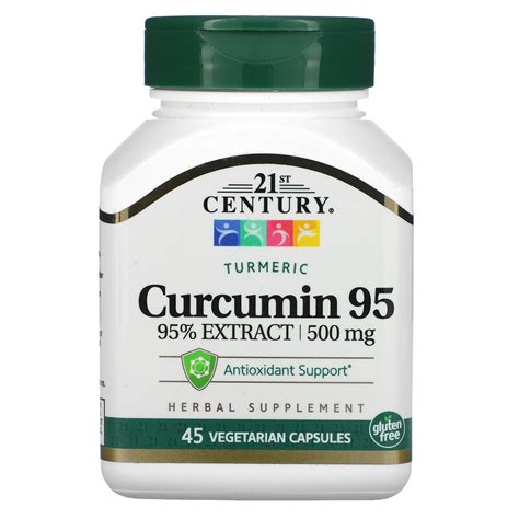 21st Century, Curcumin 95, 500 mg, 45 Vegetarian Capsules