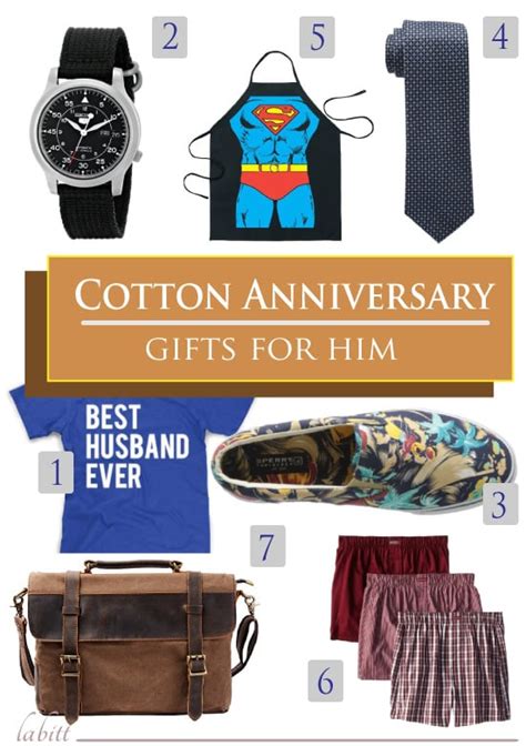 Top 7 Cotton Anniversary Gift Ideas for Him (Updated: May 2017) - Metropolitan Girls