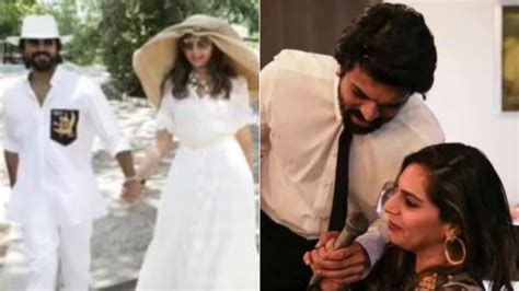 Ram Charan holds wife Upasana's hand, urges her to sing on wedding anniversary - Hindustan Times