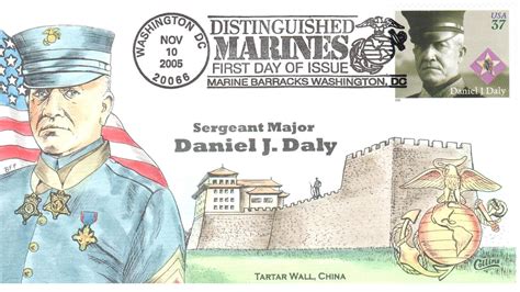 L4002 Distinguished Marines: Daniel J. Daly — Collins First Day Covers