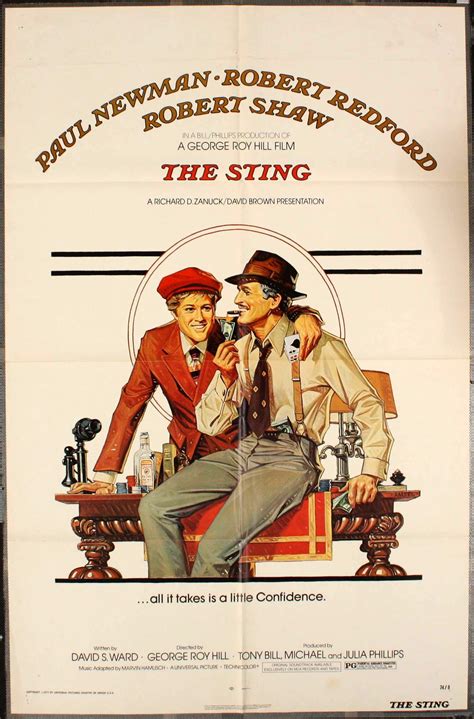 The Sting (1973) http://www.imdb.com/title/tt0070735/?ref_=nv_sr_1 | Klassische filmplakate ...