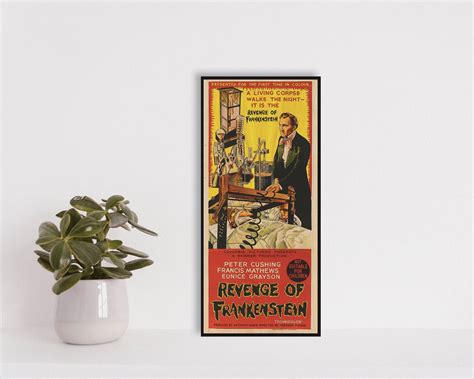 The Revenge of Frankenstein HIGH QUALITY Movie Wooden Poster - Etsy