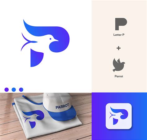 Letter P modern minimalist logo design on Behance