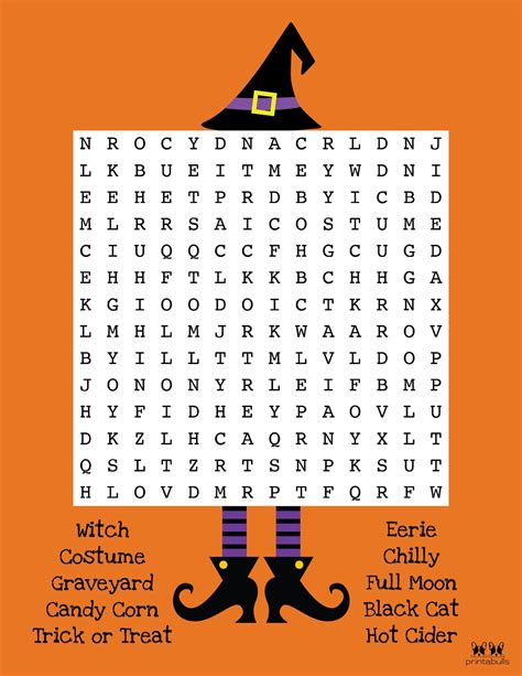 Halloween Printable Word Search