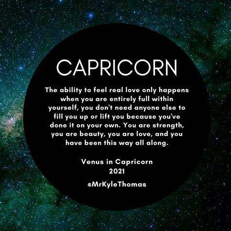 POWER HOROSCOPES: VENUS IN CAPRICORN -- 2021 — KYLE THOMAS ASTROLOGY