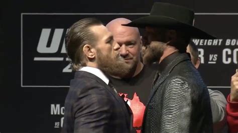 Conor McGregor & Donald Cerrone Face-Off For The First Time (Video)