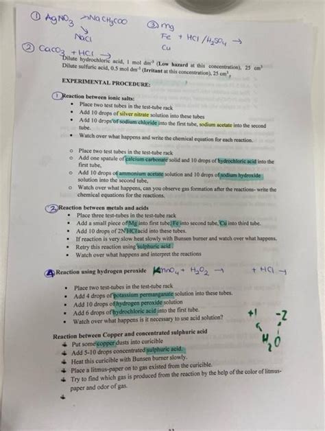 Solved 1 Which metals react with sulfuric acid? How do you | Chegg.com