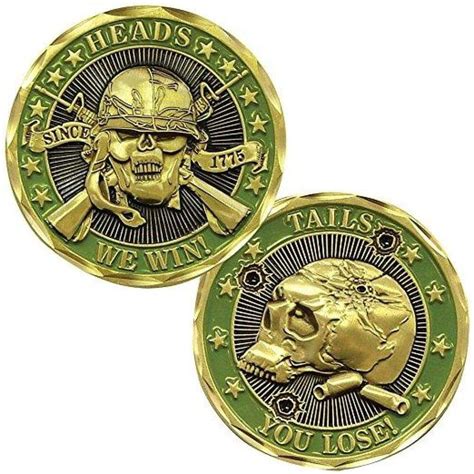 Heads We Win, Tails You Lose Coin | Coins, Challenge coins, Coin crafts